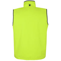 JB's Wear 6HRV Hi Vis 4602.1 Reversible Vest - Back View | color:Lime/Navy|view:back