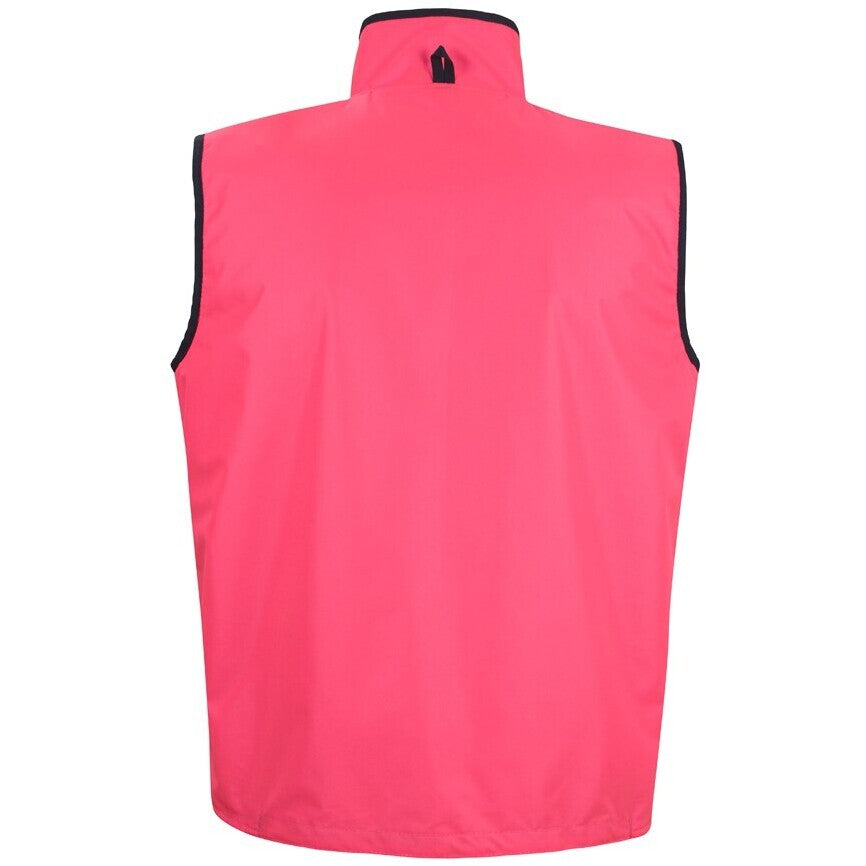 JB's Wear 6HRV Hi Vis 4602.1 Reversible Vest - Back View | color:Pink/Navy|view:back