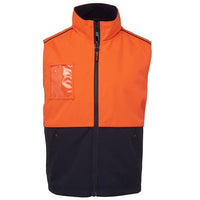 JB's Wear 6HVAV Hi Vis A.T. Vest - Front View | color:Orange/Navy|view:front