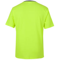 JB's Wear 6HCBT Hi Vis Cotton Back Tee - Back View | color:Lime/Navy|view:back