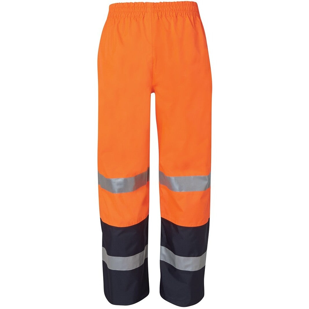 JB's Wear 6DPRP Hi Vis (D+N) Premium Rain Pant - Back View | color:Orange/Navy|view:back