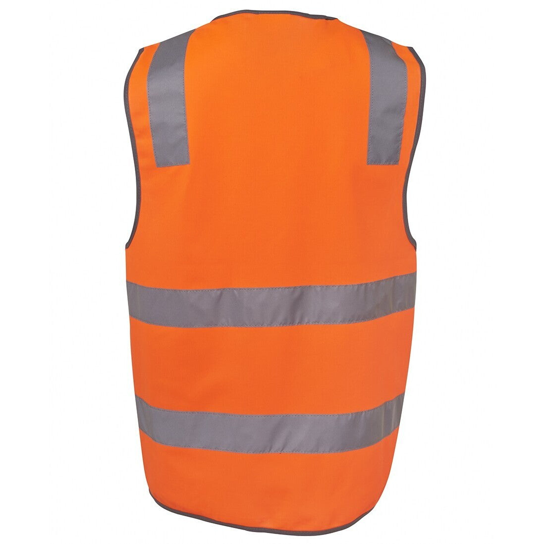 JB's Wear 6DNSV Hi Vis (D+N) Safety Vest - Back View | color:Orange|view:back