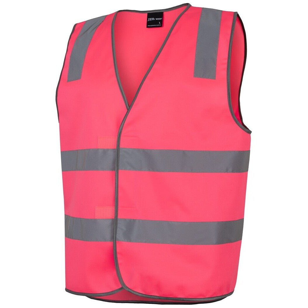JB's Wear 6DNSV Hi Vis (D+N) Safety Vest - Side View | color:Pink|view:side