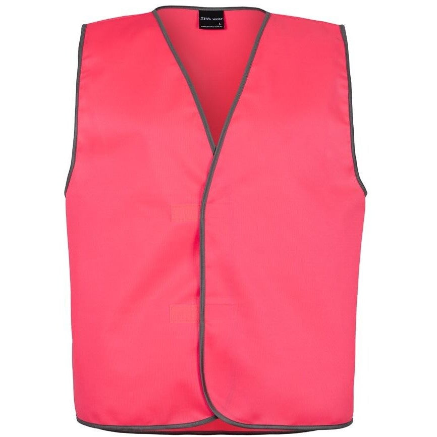 JB's Wear 6HVSV Hi Vis Safety Vest - Front View | color:Pink|view:front