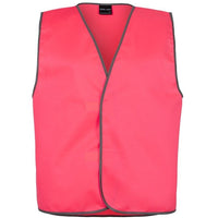 JB's Wear 6HVSV Hi Vis Safety Vest - Front View | color:Pink|view:front