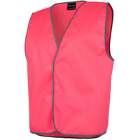 JB's Wear 6HVSV Hi Vis Safety Vest - Side View | color:Pink|view:side