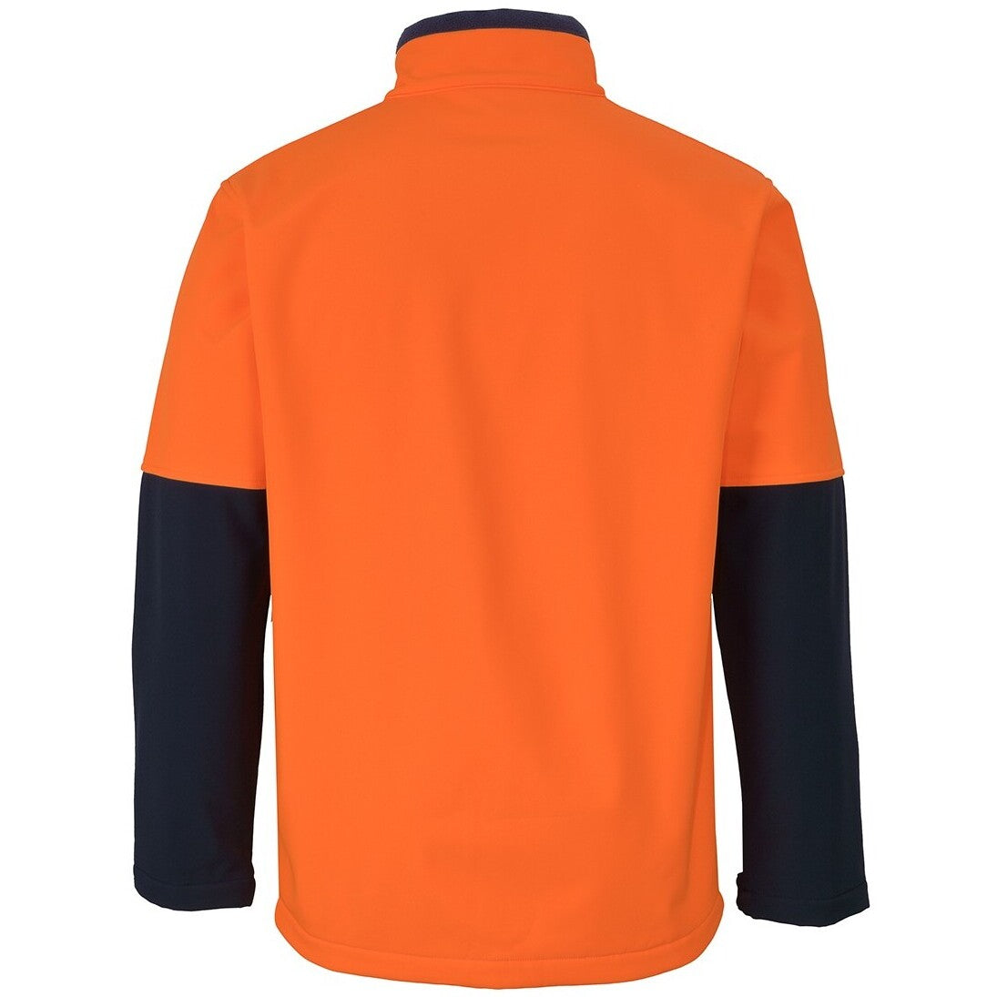 JB's Wear 6HRJ Hi Vis Three Layer Softshell Jacket - Back View | color:Orange/Navy|view:back