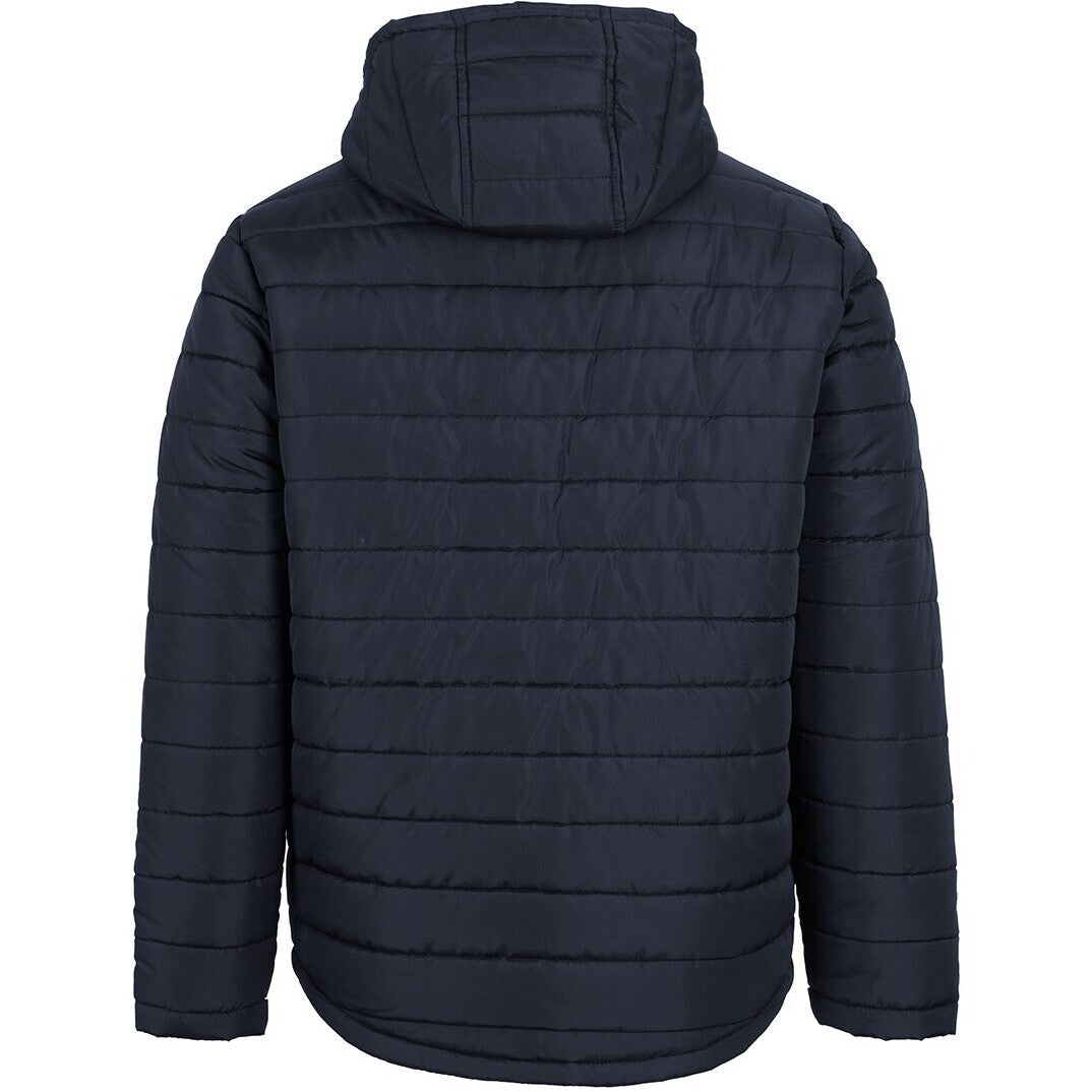 JB's Wear 3AHJ Hooded Puffer Jacket - Back View | color:Navy|view:back