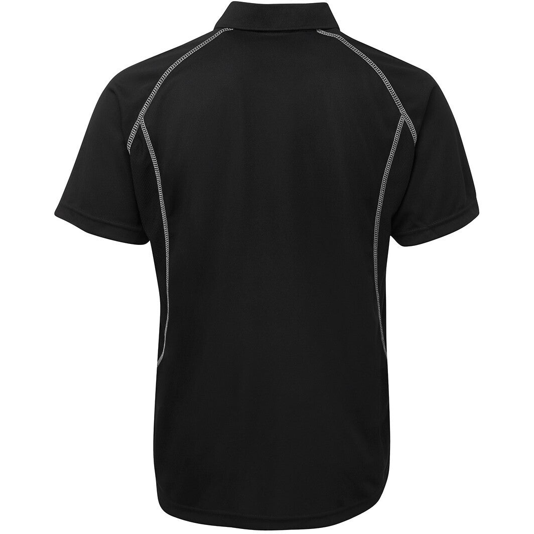JB's Wear 7IP Insert Polo - Back View | color:Black/Grey|view:back