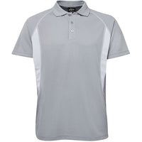 JB's Wear 7IP Insert Polo - Front View | color:Grey/White|view:front