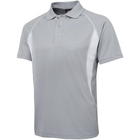 JB's Wear 7IP Insert Polo - Side View | color:Grey/White|view:side