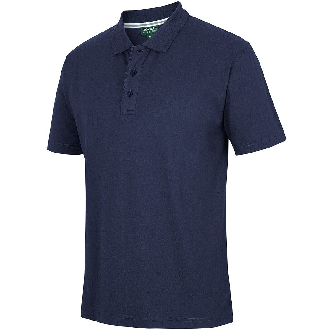 JB's Wear 2CJ Jersey Polo - Side View | color:French Navy|view:side
