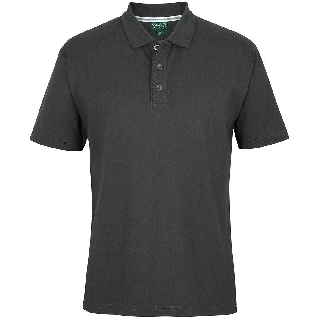 JB's Wear 2CJ Jersey Polo - Front View | color:Gunmetal|view:front