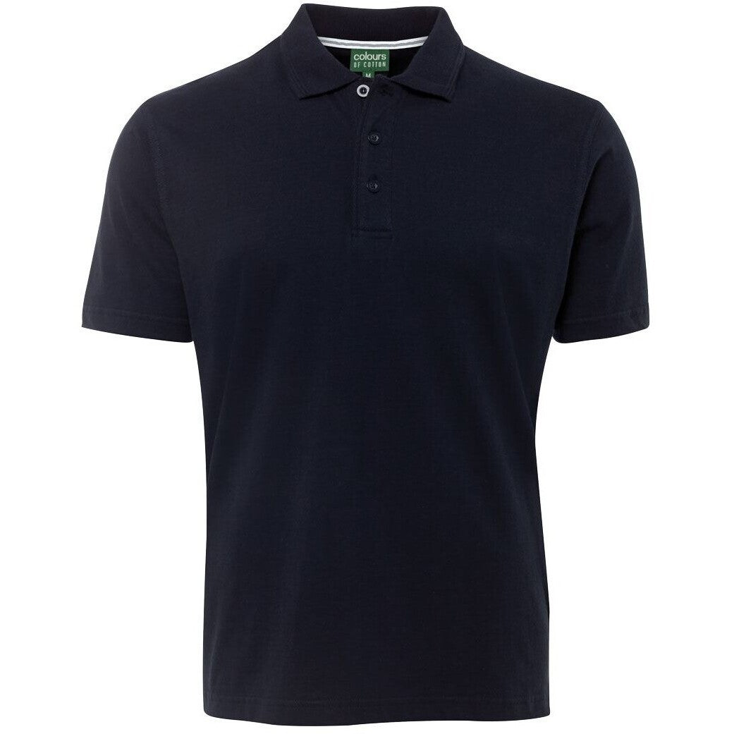 JB's Wear 2CJ Jersey Polo - Front View | color:Navy|view:front