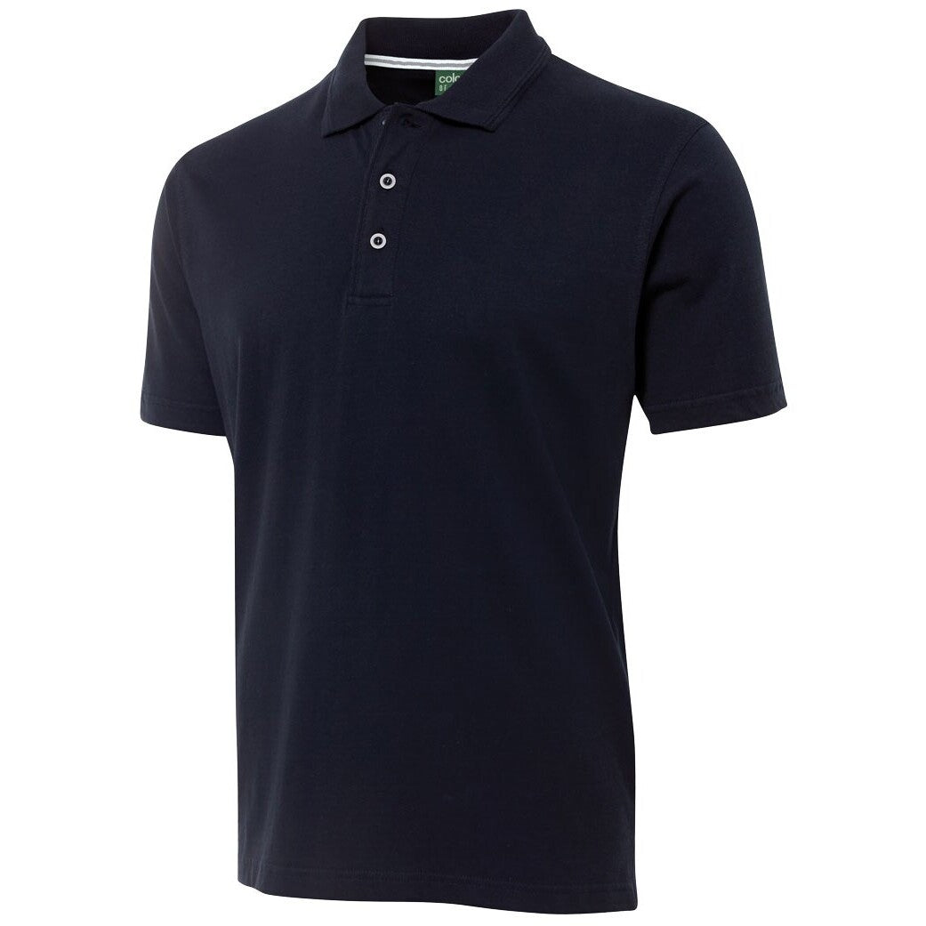 JB's Wear 2CJ Jersey Polo - Side View | color:Navy|view:side