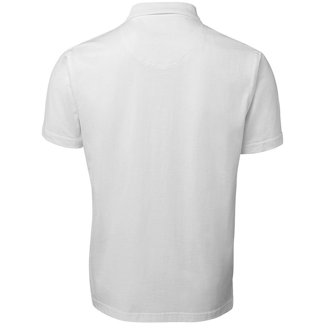 JB's Wear 2CJ Jersey Polo - Back View | color:White|view:back