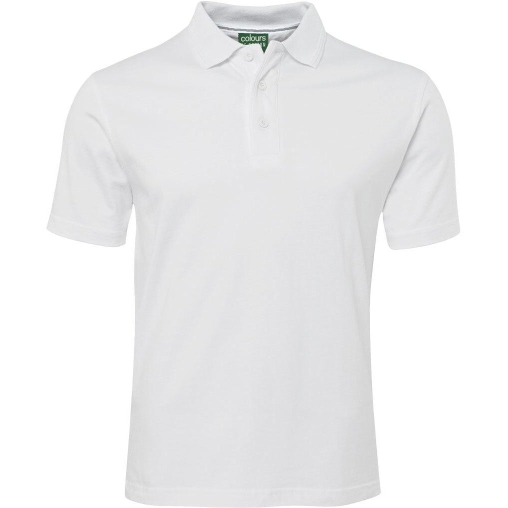 JB's Wear 2CJ Jersey Polo - Front View | color:White|view:front