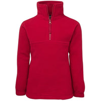 JB's Wear 3KP Kids 1/2 Zip Polar - Front View | color:Dk Red|view:front