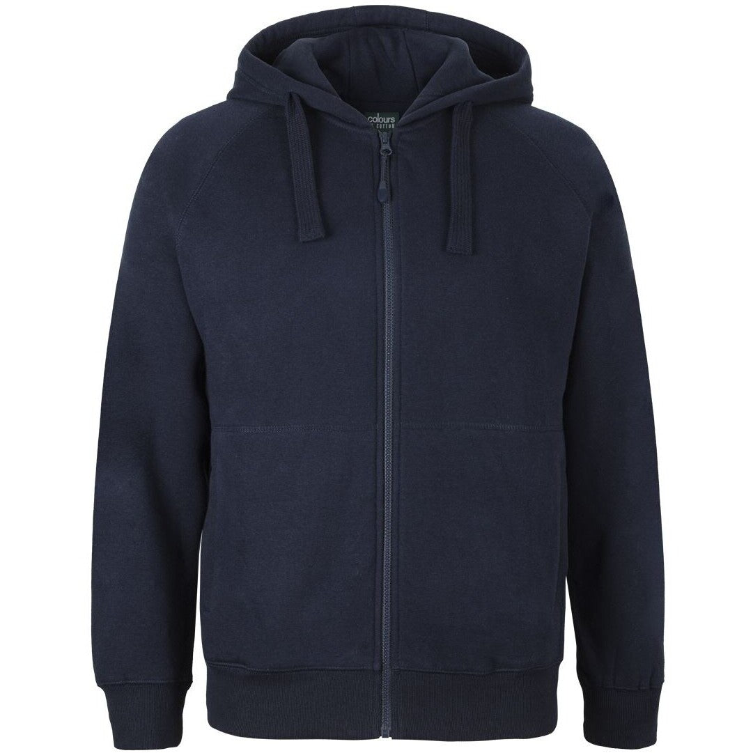 JB's Wear S3FH Kids & Adults Full Zip Fleecy Hoodie - Front View | color:Navy|view:front