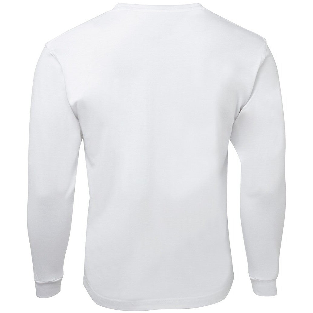 JB's Wear 1LS Kids & Adults Long Sleeve Tee - Back View | color:White|view:back