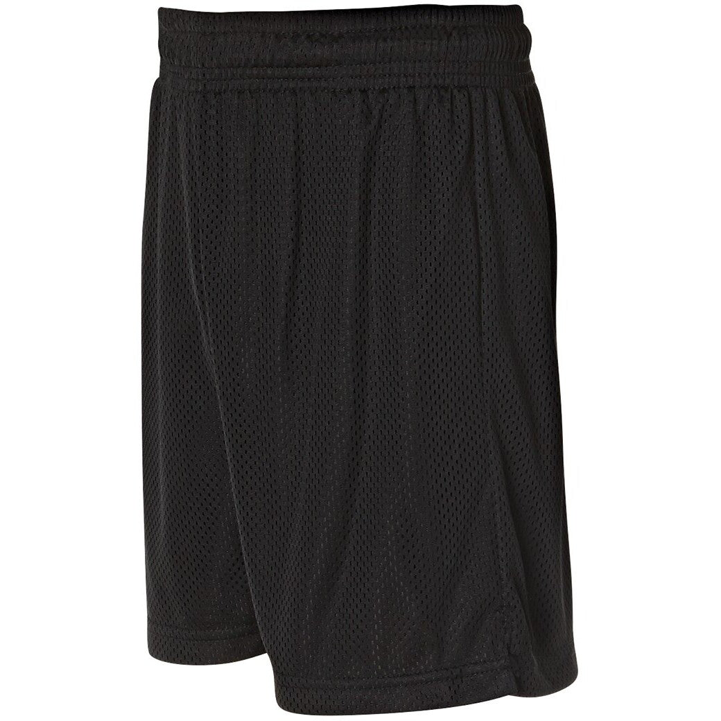 JB's Wear 7KBS Kids and Adults Basketball Short - Side View | color:Black|view:side