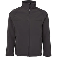 JB's Wear 3LJ Kids and Adults Layer Soft Shell Jacket - Front View | color:Grey|view:front
