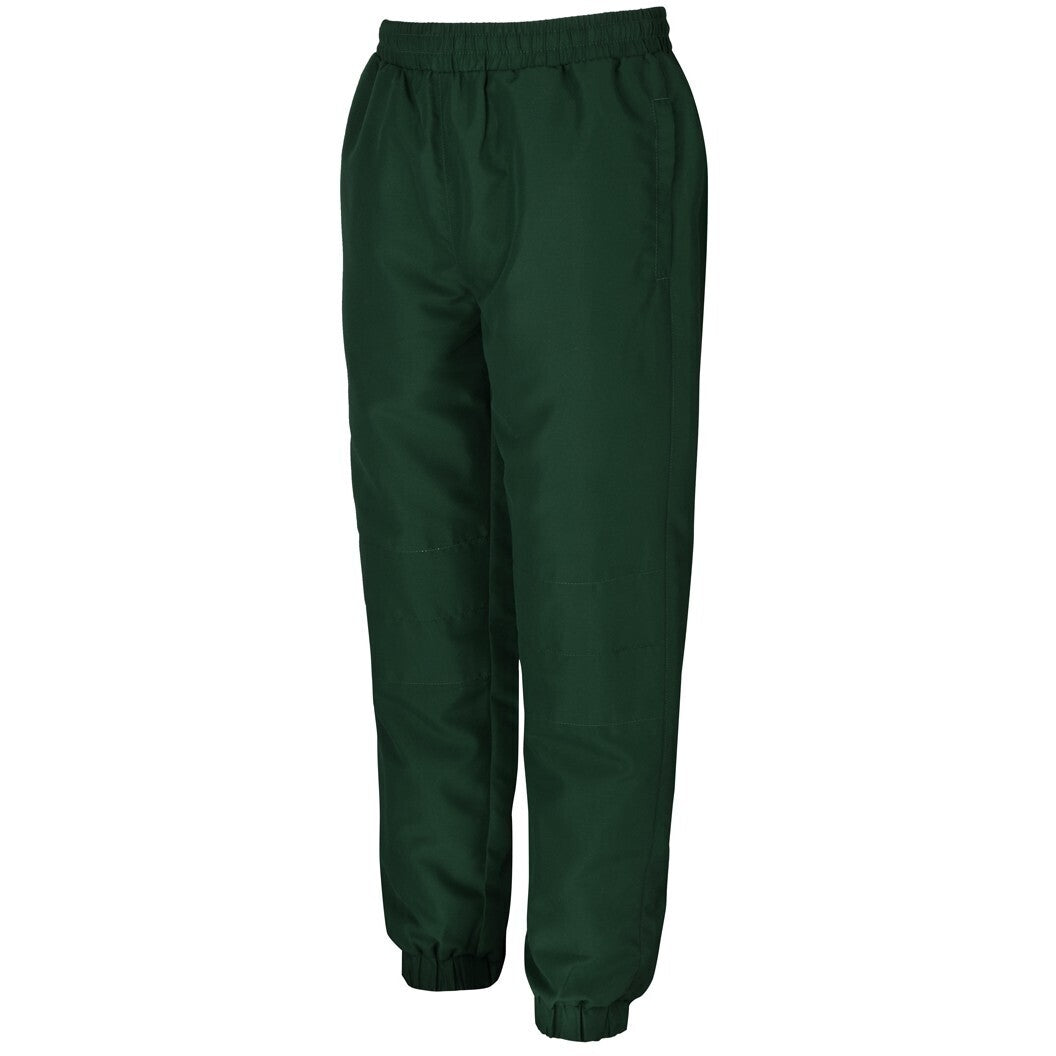 JB's Wear 7WUCP Kids Cuffed Warm Up Pants - Side View | color:Bottle|view:side