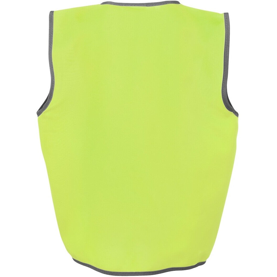 JB's Wear 6HVSU Kids Hi Vis Safety Vest - Back View | color:Lime|view:back