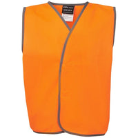 JB's Wear 6HVSU Kids Hi Vis Safety Vest - Front View | color:Orange|view:front