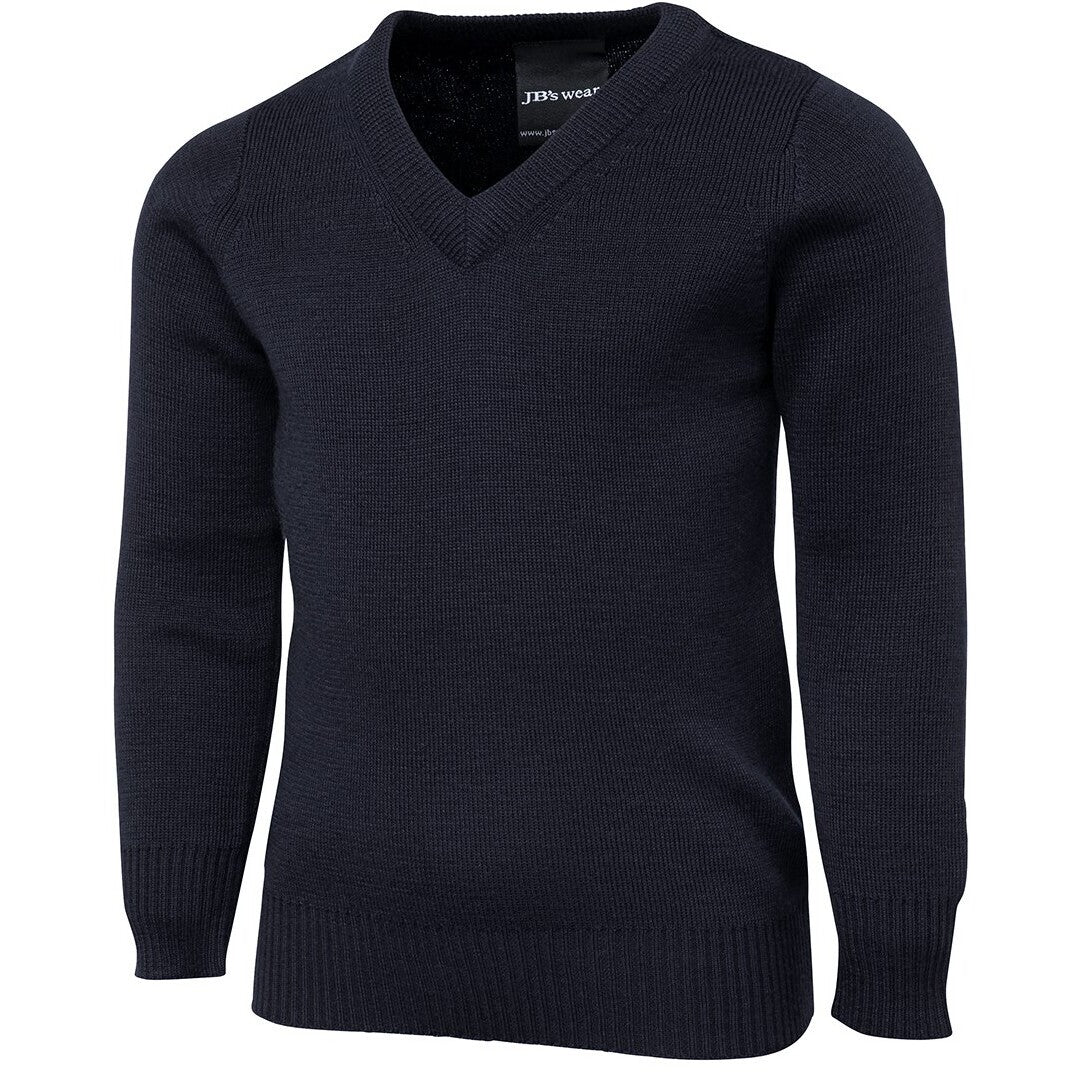 JB's Wear 3KJ Kids Knitted Jumper - Side View | color:Navy|view:side