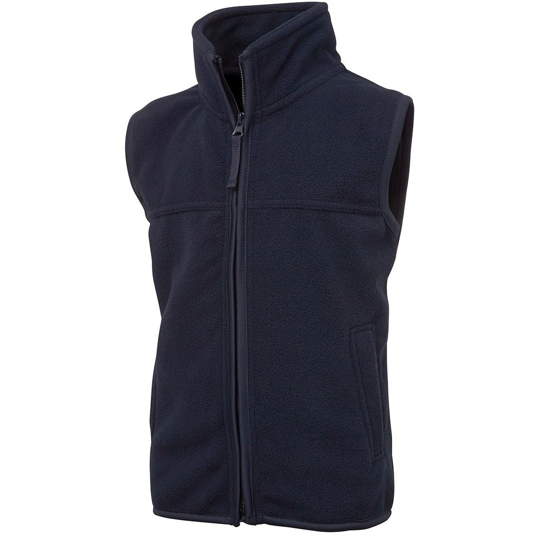 JB's Wear 3KOV Kids Polar Vest - Side View | color:Navy|view:side