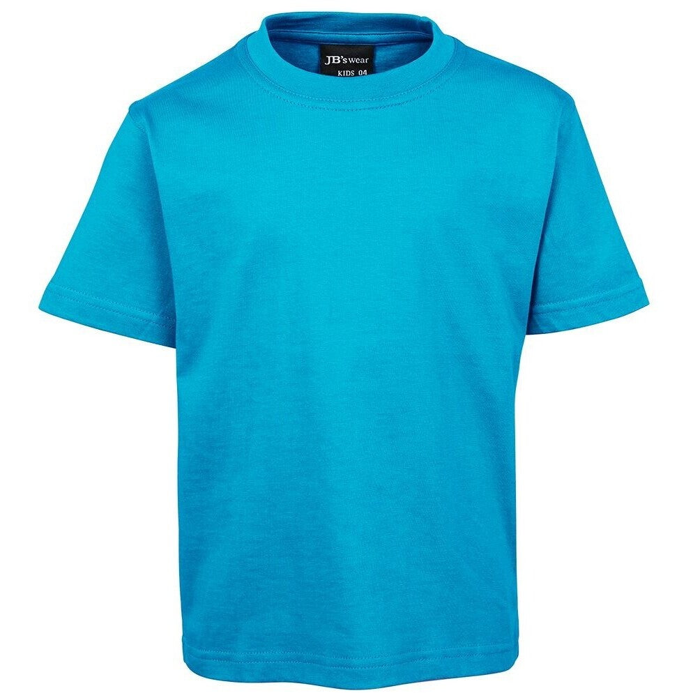 JB's Wear 1KT Kids Tee - Front View | color:Aqua|view:front