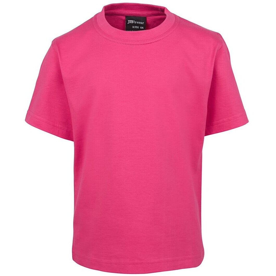 JB's Wear 1KT Kids Tee - Front View | color:Hot Pink|view:front