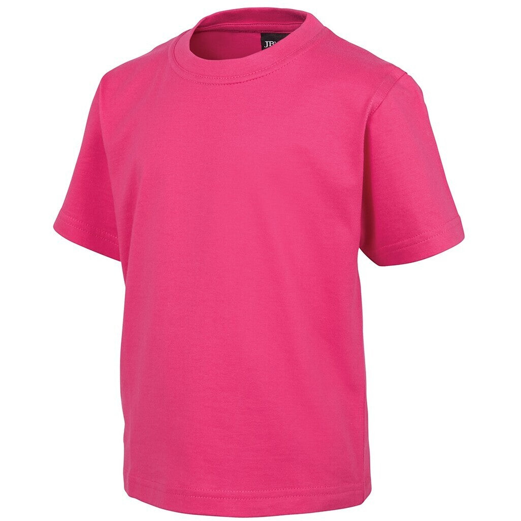 JB's Wear 1KT Kids Tee - Side View | color:Hot Pink|view:side