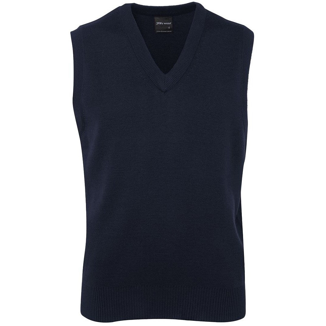 JB's Wear Z6V Knitted Vest - Front View | color:Dark Navy|view:front