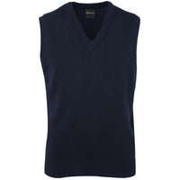 JB's Wear Z6V Knitted Vest - Front View | color:Dark Navy|view:front