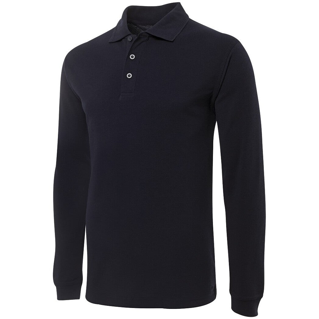 JB's Wear 210XL L/S 210 Polo - Side View | color:Navy|view:side