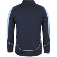 JB's Wear 7BELL L/S Bell Polo - Back View | color:Navy/Lt Blue|view:back