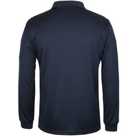 JB's Wear 7CLP L/S Cool Polo - Back View | color:Navy/White/Grey|view:back