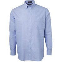 JB's Wear 4OS L/S Oxford Shirt - Front View | color:Lt Blue|view:front