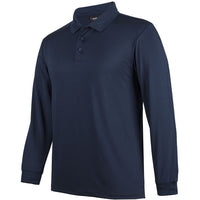 JB's Wear 7STL L/S Stretch Polo - Side View | color:Navy|view:side