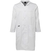 JB's Wear 5HDC Lab/Dust Coat - Front View | color:White|view:front