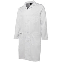 JB's Wear 5HDC Lab/Dust Coat - Side View | color:White|view:side