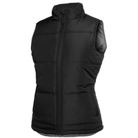 JB's Wear 3ADV1 Ladies Adventure Puffer Vest - Side View | color:Black/Grey|view:side