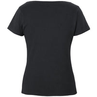 JB's Wear 1BTS Ladies Boat Neck Tee - Back View | color:Black|view:back