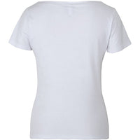 JB's Wear 1BTS Ladies Boat Neck Tee - Back View | color:White|view:back