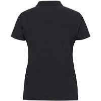 JB's Wear 2STS1 Ladies Cotton S/S Stretch Polo - Back View | color:Black|view:back