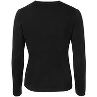 JB's Wear 6LC Ladies Knitted Cardigan - Back View | color:Black|view:back