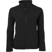 JB's Wear 3LJ1 Ladies Layer Soft Shell Jacket - Front View | color:Black/Black|view:front