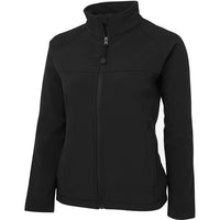 JB's Wear 3LJ1 Ladies Layer Soft Shell Jacket - Side View | color:Black/Black|view:side